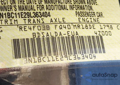 2009 Nissan Versa 1.8S from USA, damaged, VIN 3N1BC11E29L363404